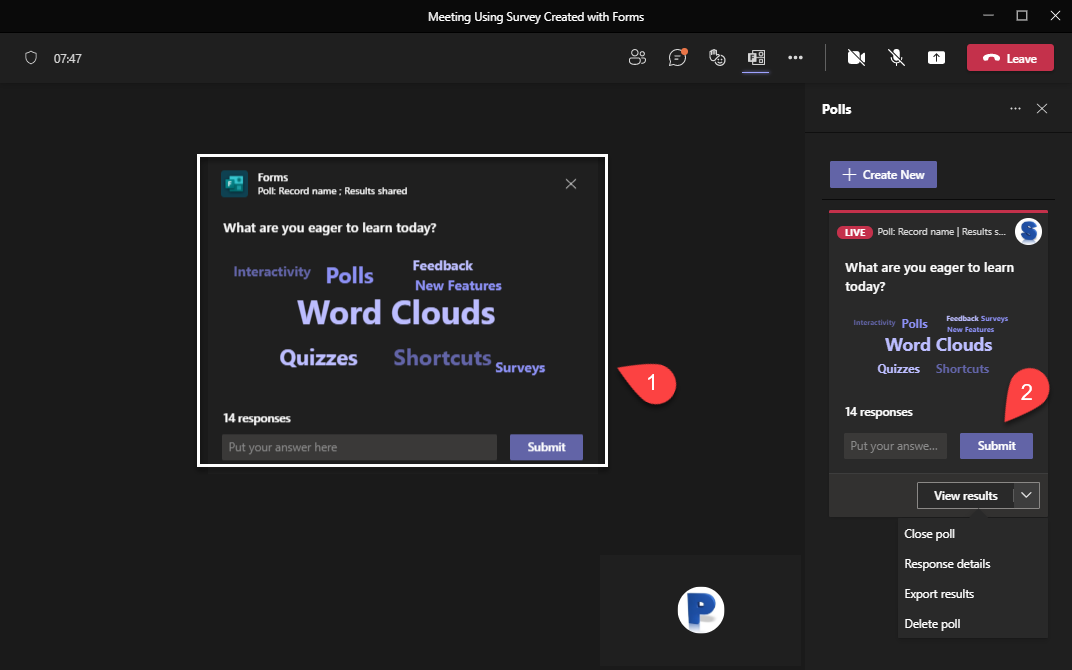 How To Use Poll In Microsoft Teams Meeting - Printable Online