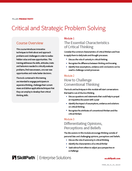 critical thinking outline