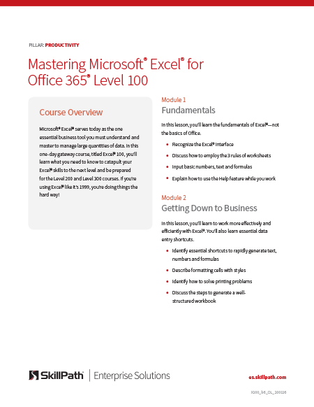 Excel Essential Training (Microsoft 365) Online Class